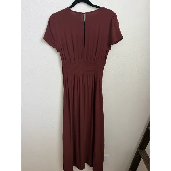 Aritzia Wilfred Maxime Dress Color Brown Size Medium - Image 6