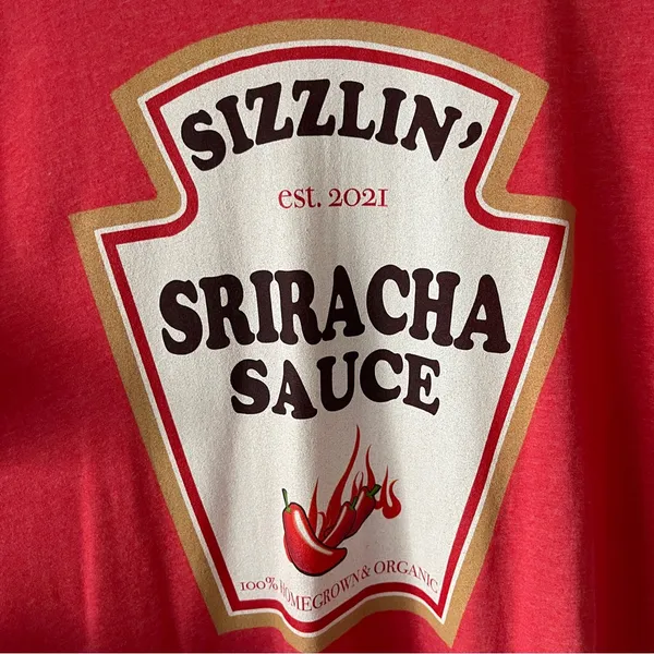 Sizzlin' Sriracha Sauce Graphic T-shirt - Sz 2X - Image 3