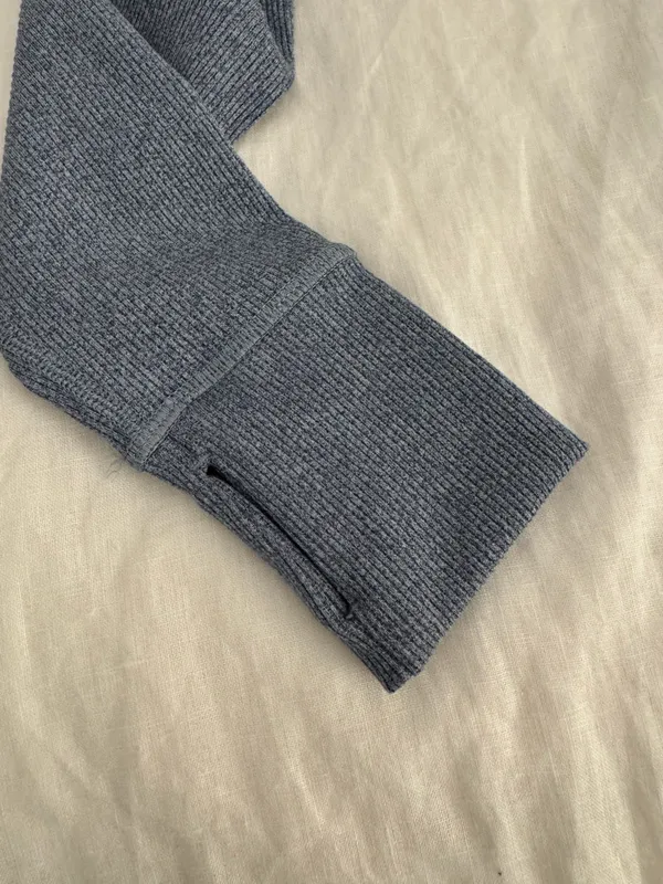 Aerie OFFLINE Long Sleeve Turtleneck Athleisure Crop Top - Image 3