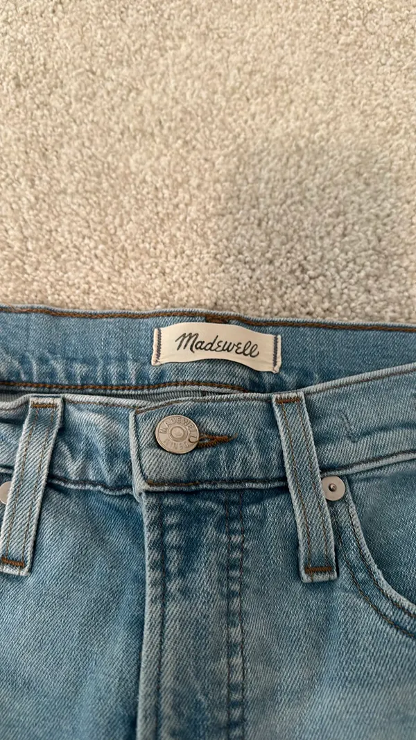 Madewell Blue straight Jean - Image 4