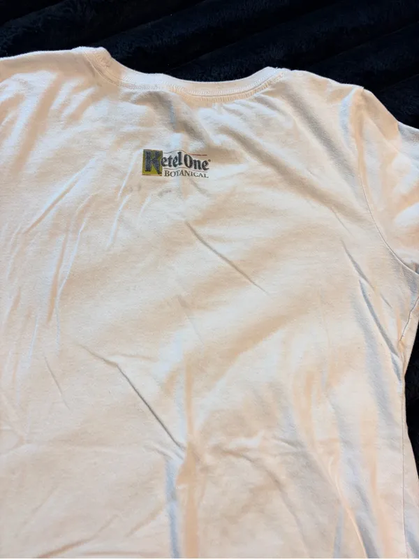 White 'Botanical Spritz' Graphic Tee Size M - Image 5