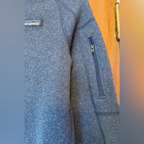 Patagonia Women’s Better Sweater Fleece Utility Blue Full Zip Up Jacket - Image 9