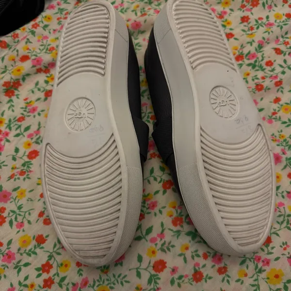 UGG Black Leather Flats - Image 5