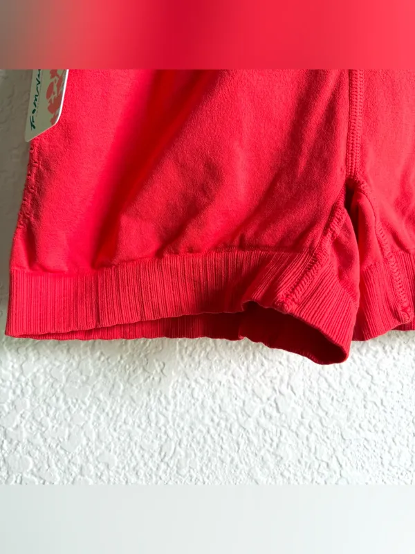 Free People Movement Womens Shorts Athletic Cherry Tomato Orange Size Small - Image 7