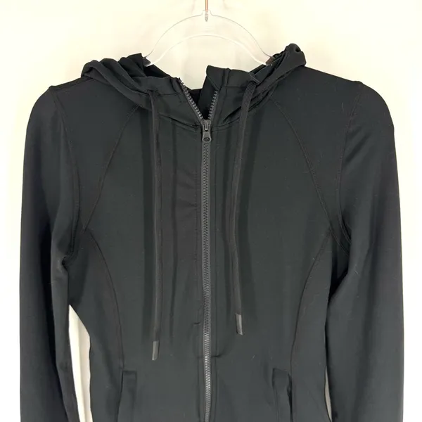 Savvi Full Zip Jacket Sweatshirt‎ Black Size Medium - Image 2