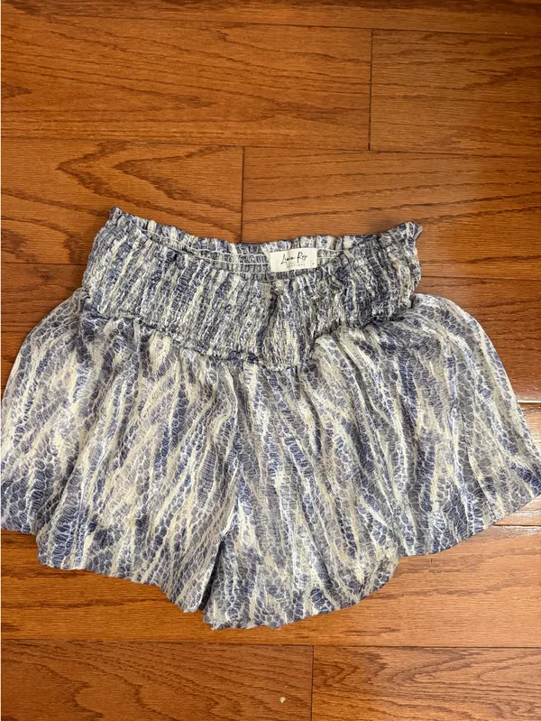 Linnen Rose Skort Blue Size M - Image 2