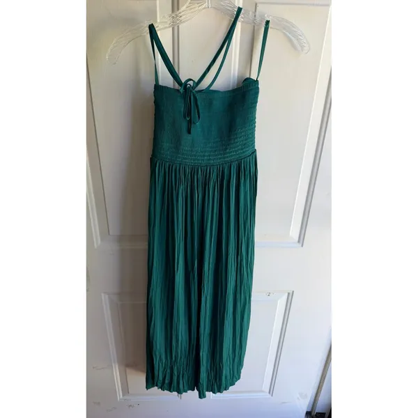 White House | Black Market NEW $170 Strapless Halter Pleated Tie-Waist Midi Dress in Emerald Green 00 - Image 7
