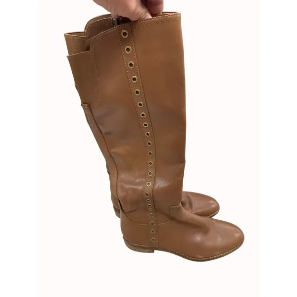 Michael Kors women’s over knee brown studded leather boots size 10M SKU 4654 - Image 13