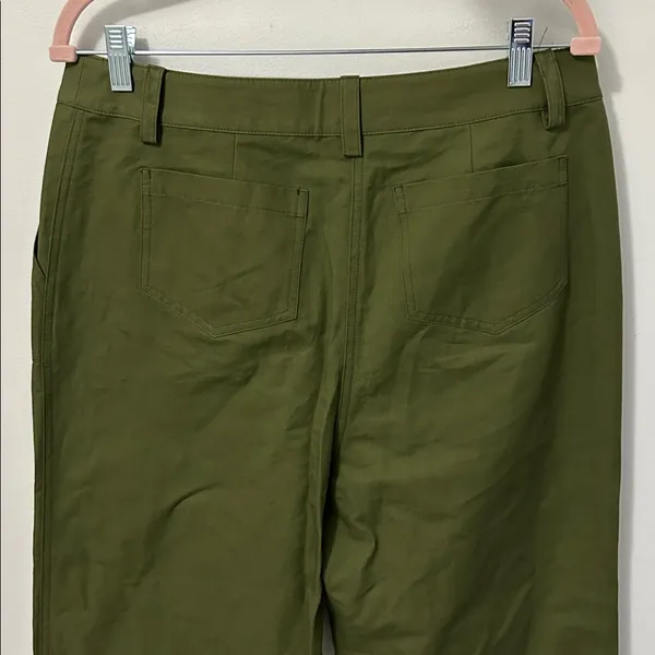 Roller Rabbit Loa Linen Blend Straight  Leg Pants Olive - Image 6