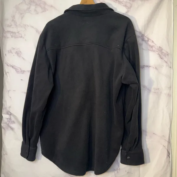 Aritzia TNA Sno Polar Micro Fleece Shirt - Black - Image 2