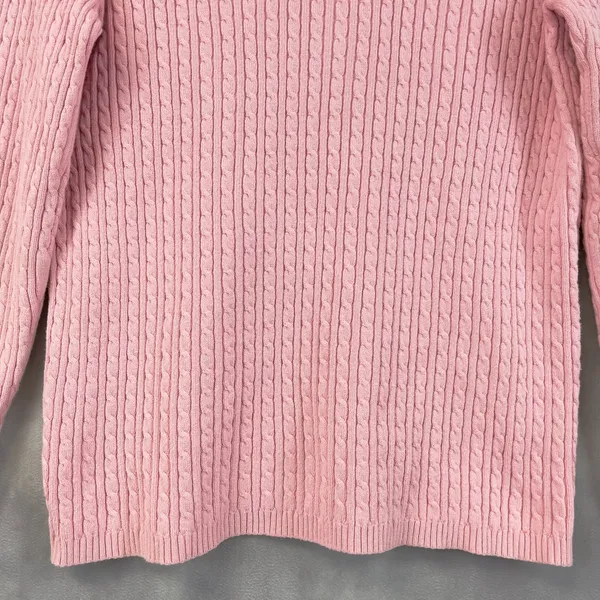 Anne Klein Sport Womens Cable Knit Turtleneck Sweater Size XL‎ Preppy Classic - Image 8