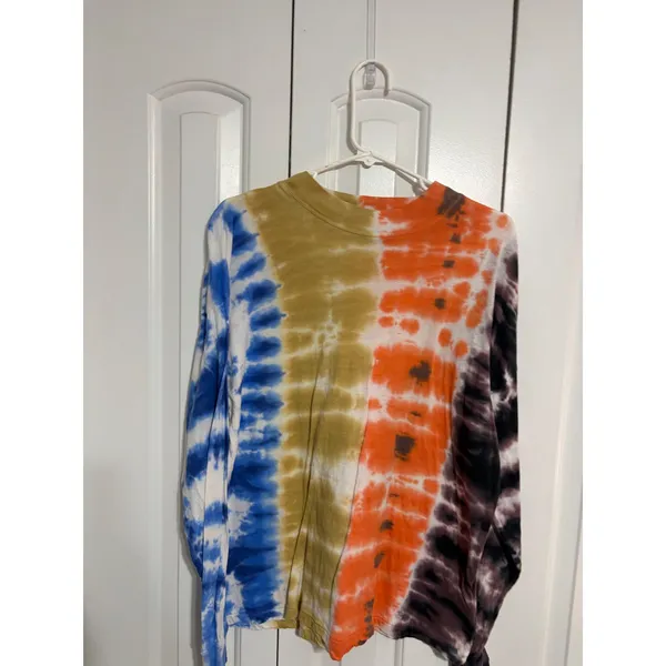 Urban‎ Outfitters Long Sleeve Tee Tie Dye Multi Color Relaxed Fit Small Boho S - Image 3