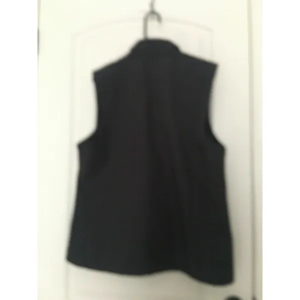 Port Authority Women's Size XXL Vest Zip Up Pockets Black - Image 6