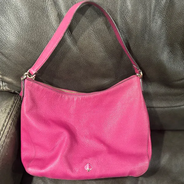 Kate Spade Fuchsia Leather Shoulder Bag - Image 4