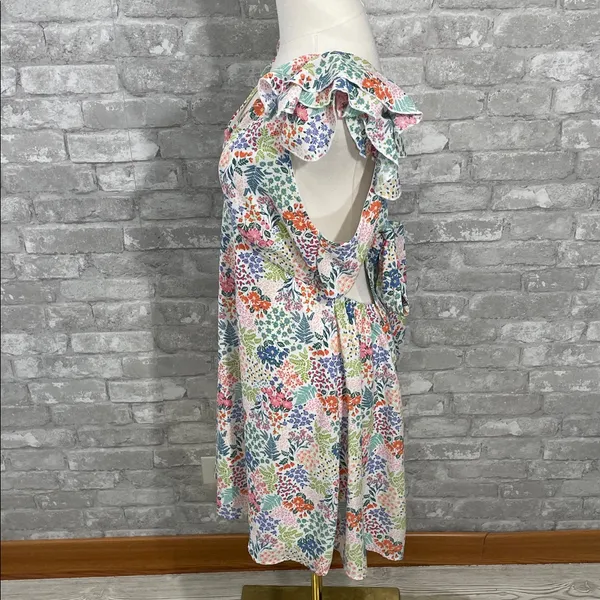 Altar'd State Multicolor Floral Open Back Mini Dress - Image 2