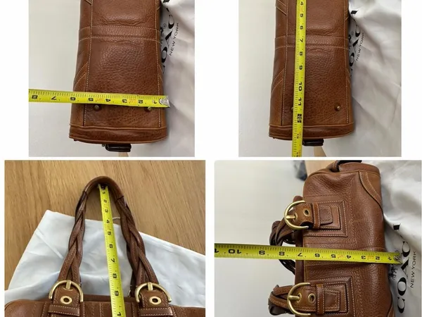 COACH Vintage Leather Shoulder Bag with dustbag - Image 13