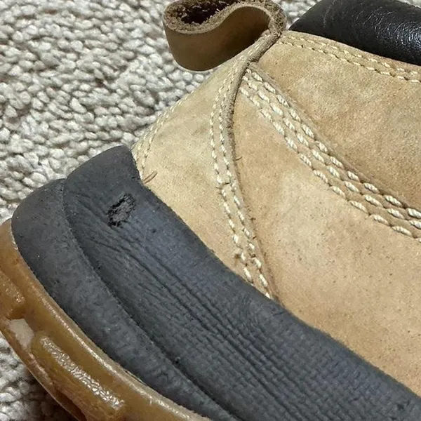 LL Bean Womens Duck‎ Boots Tan Rubber Waterproof Lace Up Size 6 - Image 6