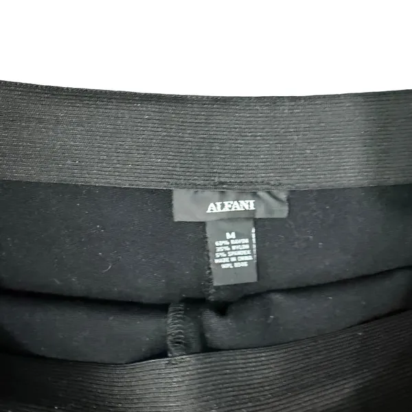 Alfani Black Stretch Button Detail Bootcut Slacks Trousers size M Professional - Image 5