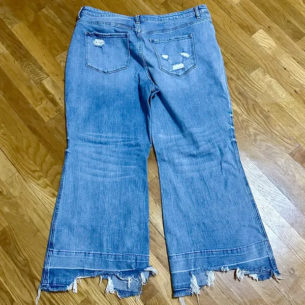 Flying Monkey High Rise Flare Jeans, Size 34 - Image 4