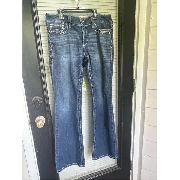 Ariat R.E.A.L Denim Mid Rise Boot Cut Jeans Size 31R - Image 12