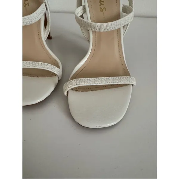 Lulu's Babie White Strappy High Heel Sandals EUC - Image 3