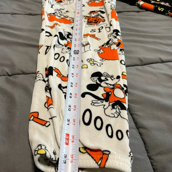 Disney Mickey Mouse Women's Halloween Joggers Fleece Pajama Pants 4-6 Small 3629 - Image 6
