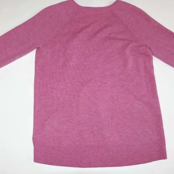 GAP Women's Pink V-Neck knit Sweatshirt - Image 11