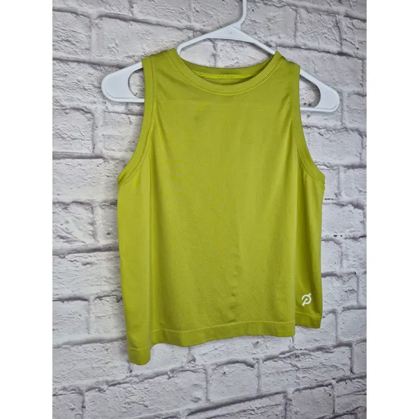 Peloton Seamless Crop Muscle Tank Top Lime Green Chartreuse Neon Women XS/S - Image 2