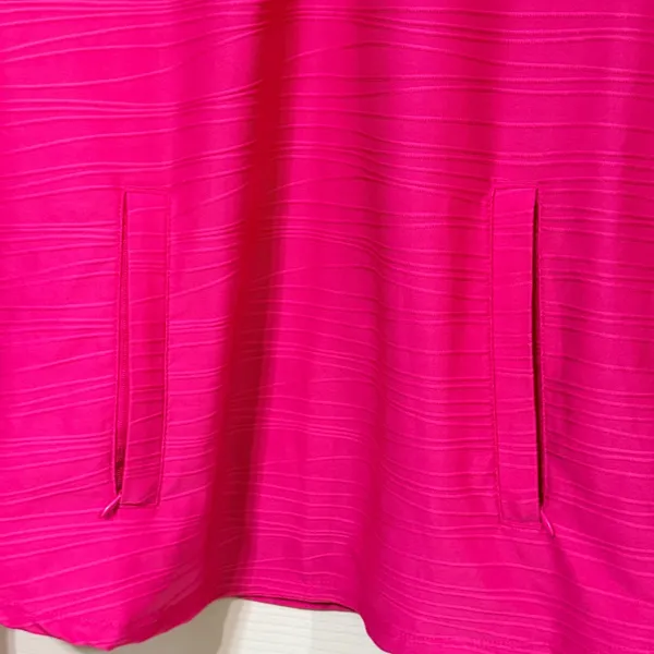 Tommy Bahama Golf Tennis Pink Textured Quarter Zip Pullover Thumbhole Women S - Image 3