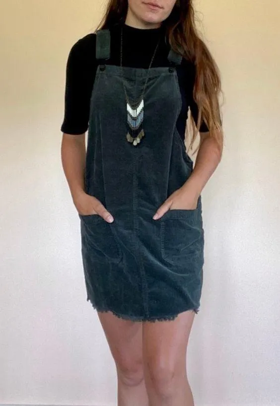 American Eagle Corduroy Overall Dress - Image 2