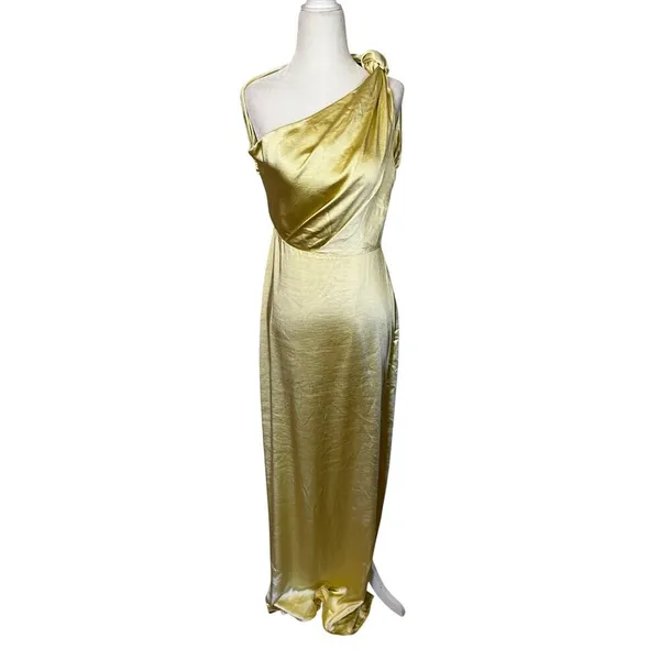 Lovers and Friends Bella Gown in Baby Yellow Small New Womens Maxi Dress - Image 4