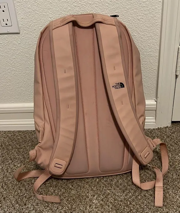 Blush north face water resistant backpack - Image 2