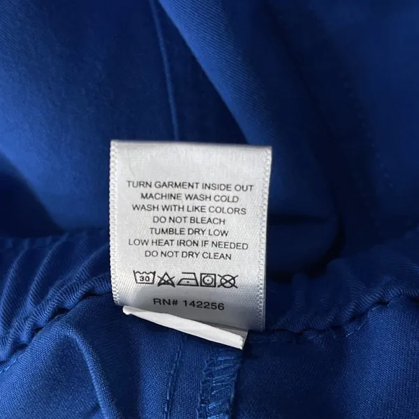Figs Technical Collection Large Scrubs Pants Elastic Waist Pockets Straight Blue - Image 13