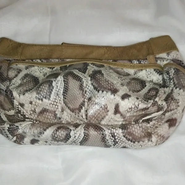 Miche snake print textured shell Tan - Image 4