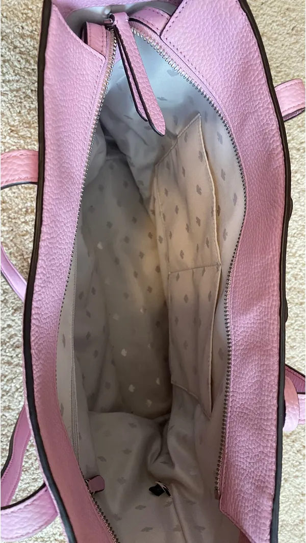 Kate Spade Pink Leather Tote Bag - Image 3