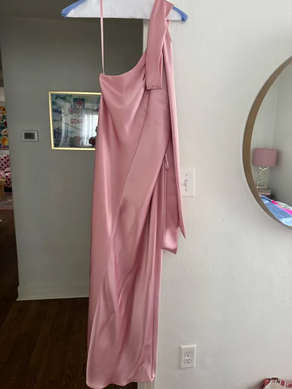Antonio Melani Darah Satin Halter Neck Sleeveless Midi Dress - Image 5