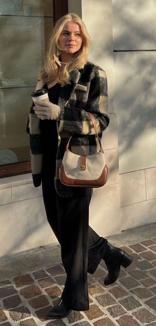 Rihoas Plaid Coat - Image 4