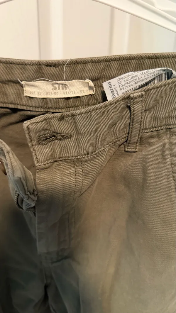 Olive Green Cargo Pants 00 /tall - Image 2