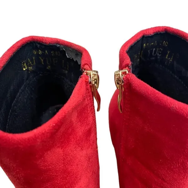 HAI YUE LI like New RED Booties - Image 5
