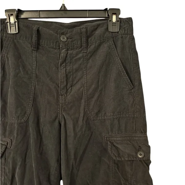American Eagle Baggy Jogger Womens Size 4 Short Corduroy Cargo - Image 2