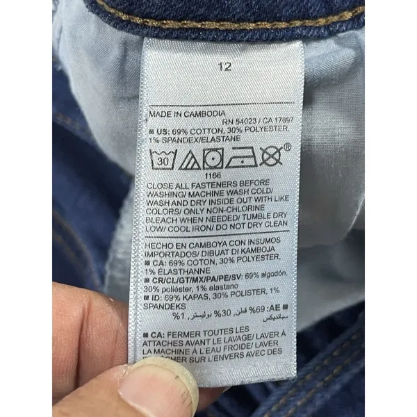 Old Navy Women’s WOW Flare High-Rise Blue Denim Flared Jeans Size 12 - Image 9