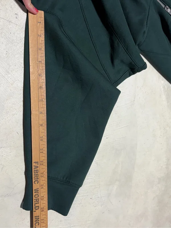 YPB your personal best Dark Green Half-Zip Hoodie large Abercrombie - Image 8