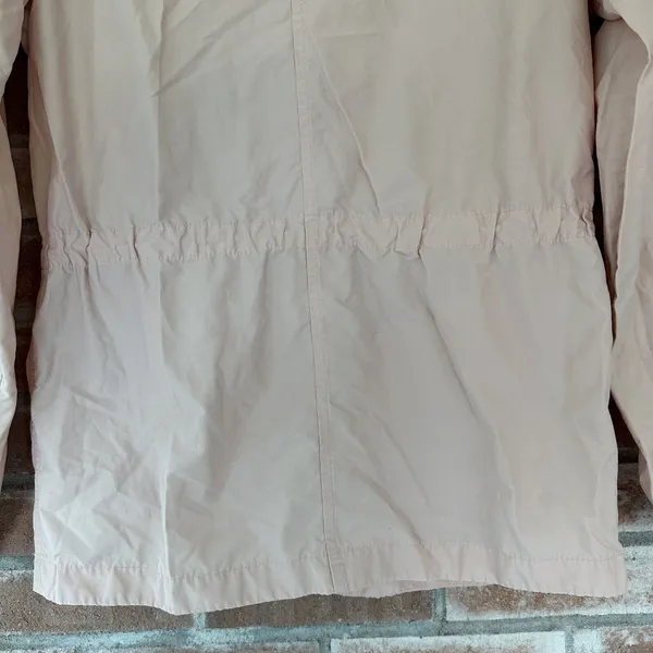 Jack Wills Hooded Zip Up Spring Jacket Size 6 Pink - Image 5