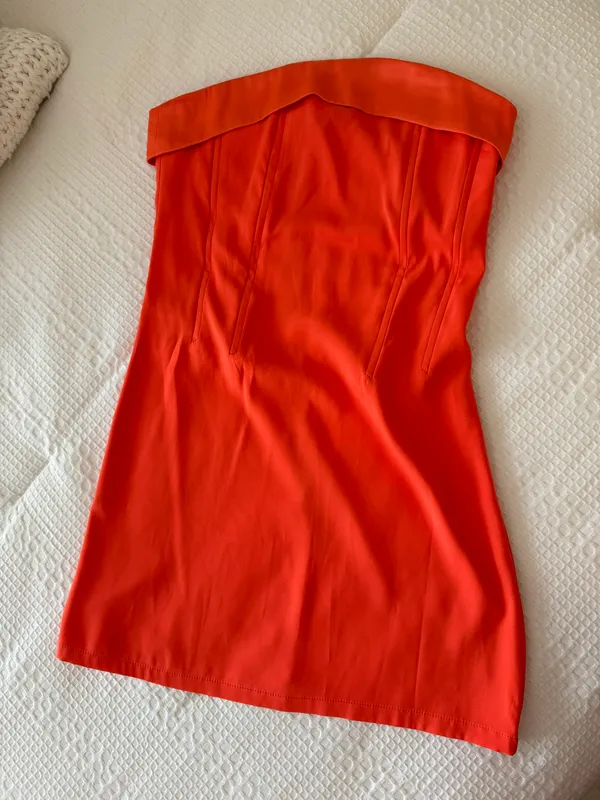 Rock n rags Orange Mini Dress - Image 2