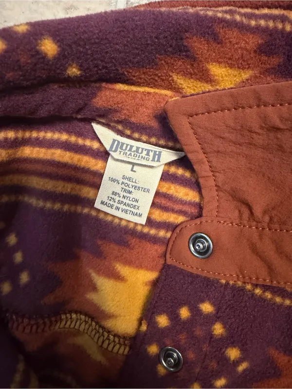 Women’s Duluth Doubleback Printed Fleece Button Down - Image 4