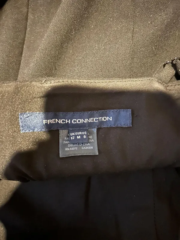 French Connection French Combed Mini Black Dress - Image 3