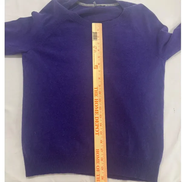Apt 9 Womens Purple 100% Cashmere Scoop Neck Raglan Sleeve Sweater Size M - Image 9
