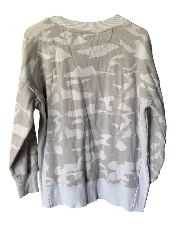90 Degree By Reflex Women’s Light Gray Camo Sweater - Image 3