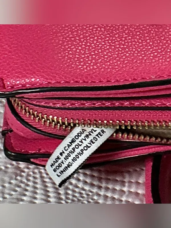 Nine West Strawberry Pink Shoulder Bag Purse Women’s Handbag Large - Image 3