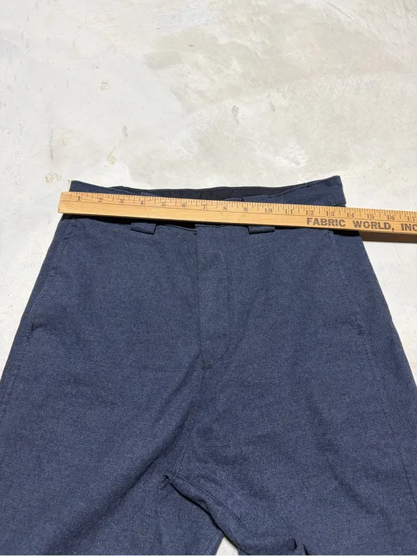 AG Navy Wide-Leg Dress Pants 26 - Image 4